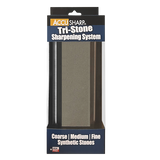 AccuSharp Tri Stone Knife Sharpening System 064C With Coarse Medium And Fine Alumina Oxide Stones It should be "Alumina Oxide Stones" as we used; ensure spaces. by AccuSharp