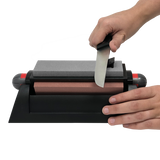 AccuSharp Tri Stone Knife Sharpening System 064C With Coarse Medium And Fine Alumina Oxide Stones It should be "Alumina Oxide Stones" as we used; ensure spaces. by AccuSharp
