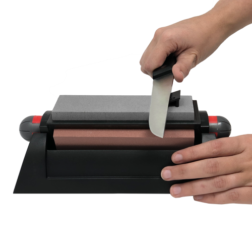 AccuSharp Tri Stone Knife Sharpening System 064C With Coarse Medium And Fine Alumina Oxide Stones It should be "Alumina Oxide Stones" as we used; ensure spaces. by AccuSharp