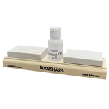AccuSharp 023C Arkansas Whetstones Combination Knife Sharpening Kit With Medium And Fine Grit Stones by AccuSharp