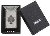Ace Filigree Zippo Lighter – Black Ice® Finish by Zippo