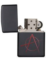 Anarchy Symbol Black Matte Zippo Lighter by Zippo