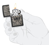 Anne Stokes Collection Zippo Wolf Design Windproof Lighter – High Polish Black by Zippo