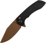 Tenable Knives Entity Button Lock Rose Gold B1036F1 by Tenable Knives