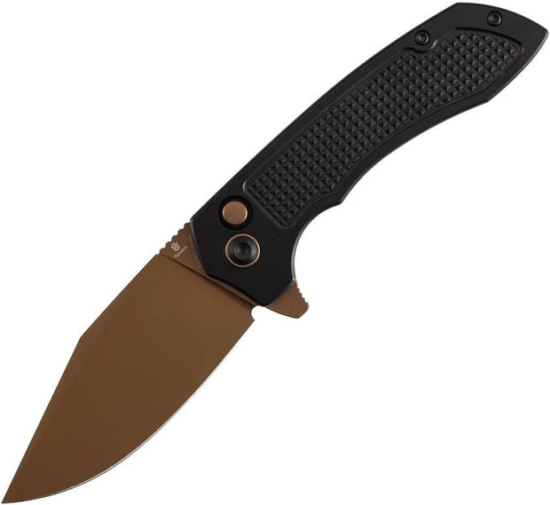 Tenable Knives Entity Button Lock Rose Gold B1036F1 by Tenable Knives