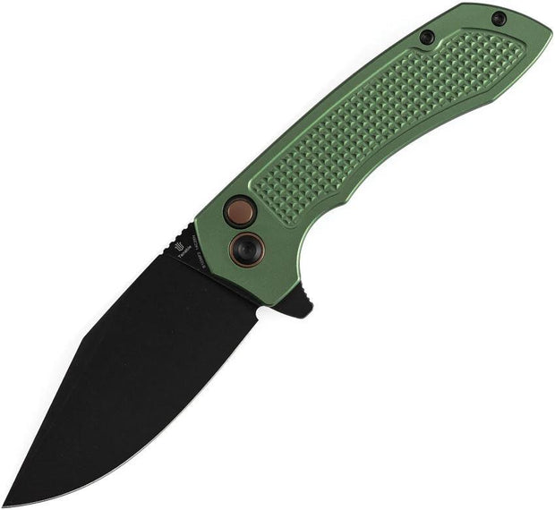 Tenable Knives Entity Button Lock Green B1036F2 by Tenable Knives