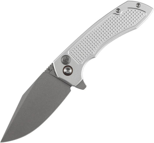 Tenable Knives Entity Button Lock Silver B1036F3 by Tenable Knives