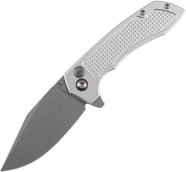 Tenable Knives Entity Button Lock Silver B1036F3 by Tenable Knives