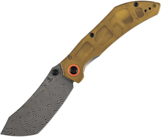 Tenable Knives Tipper Linerlock Amber PEI B1079A5 by Tenable Knives