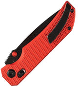 Tenable Knives Eaglestrike Crossbar Lock - Red Anodized Aluminum Handle with Nitro V Spear Point Blade by Tenable Knives
