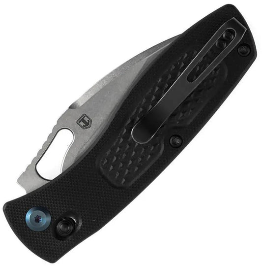 Tenable Knives Heron Crossbar Lock Black G10 - Nitro V Steel Blade For Durability And Everyday Carry by Tenable Knives