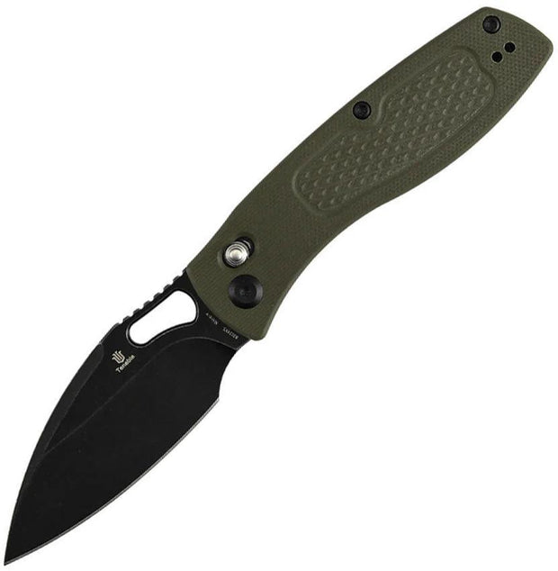 Tenable Knives Heron Crossbar Lock Grn G10 B2124V5 by Tenable Knives