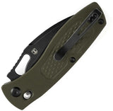 Tenable Knives Heron Crossbar Lock - Green G10 Handle With Nitro V Blade BlackWash Finish by Tenable Knives