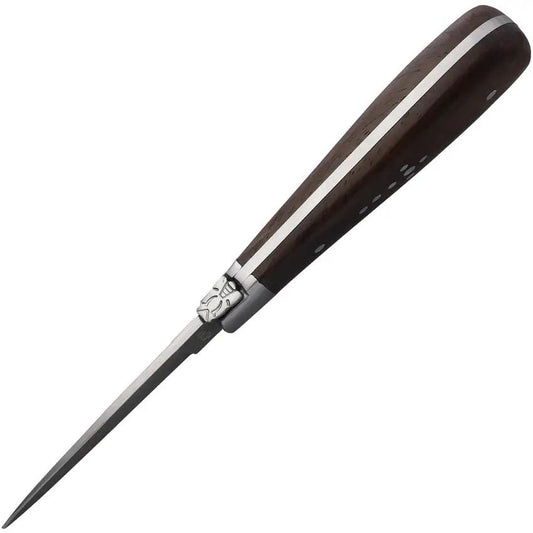 Baladeo Oyster Knife Satin Blade 2.5 Inch Precision Tool Brown Wood Handle for Seafood Lovers by Baladeo