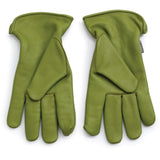 Barebones Living Classic Work Glove Olive L/XL Premium Grain Cowhide Keystone Thumb Stitch Shirred Elastic Back For Pros by Barebones Living