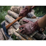Barebones Living Classic Leather Work Glove Cognac S M Keystone Thumb Stitch Premium Grain Cowhide For DIYers by Barebones Living