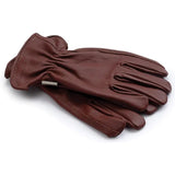 Barebones Living Classic Leather Work Glove Cognac S M Keystone Thumb Stitch Premium Grain Cowhide For DIYers by Barebones Living