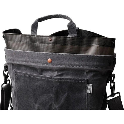 Barebones Living Harvest And Gathering Bag For Outdoors With Waxed Canvas Water Tight Liner And Multi Way Straps by Barebones Living