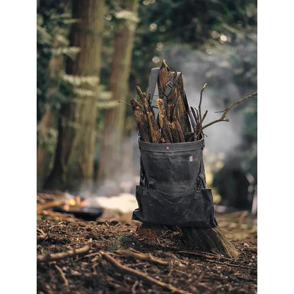 Barebones Living Harvest And Gathering Bag For Outdoors With Waxed Canvas Water Tight Liner And Multi Way Straps by Barebones Living