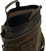 Barebones Living Harvesting Bag GDN-069 Durable Paraffin Waxed Canvas Garden Tote For Gardeners With Multi Way Straps by Barebones Living