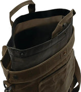 Barebones Living Harvesting Bag GDN-069 Durable Paraffin Waxed Canvas Garden Tote For Gardeners With Multi Way Straps by Barebones Living