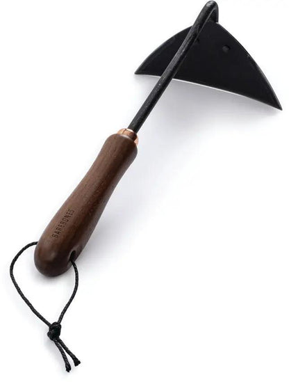 Barebones Living Lightweight Triangle Hoe For Gardeners With Walnut Handle And Heat Treated 2Cr13 Blade by Barebones Living