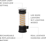 Barebones Edison Light Stick Rechargeable LED Lantern For Outdoor Enthusiasts Water Resistant With 7 Modes USB C by Barebones Living