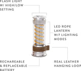 Barebones Edison Light Stick Aluminum Rechargeable Lantern For Outdoor Campers 7 Modes by Barebones Living