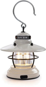 Barebones Living Edison Mini Lantern LIV170 Water Resistant Outdoor Steel Cage With Dual Brightness Warm Edison LEDs by Barebones Living
