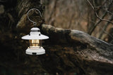 Barebones Living Edison Mini Lantern LIV170 Water Resistant Outdoor Steel Cage With Dual Brightness Warm Edison LEDs by Barebones Living