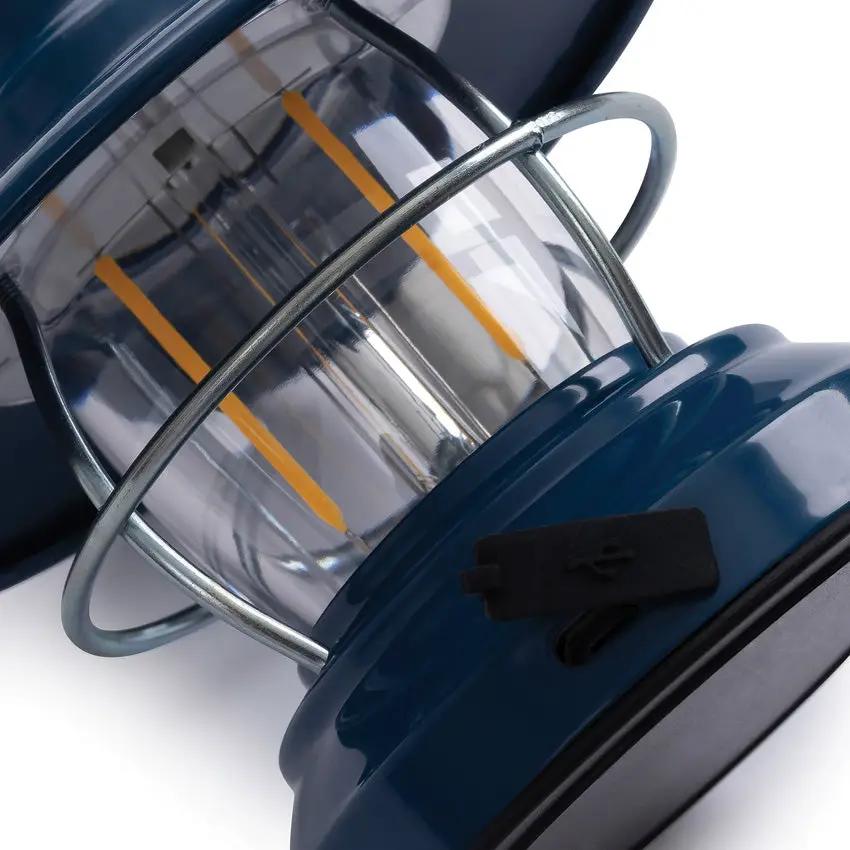 Barebones Living Edison Mini Lantern Water Resistant Vintage Cage With Dual Brightness For Outdoor Enthusiasts by Barebones Living