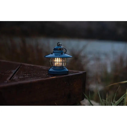 Barebones Living Edison Mini Lantern Water Resistant Vintage Cage With Dual Brightness For Outdoor Enthusiasts by Barebones Living