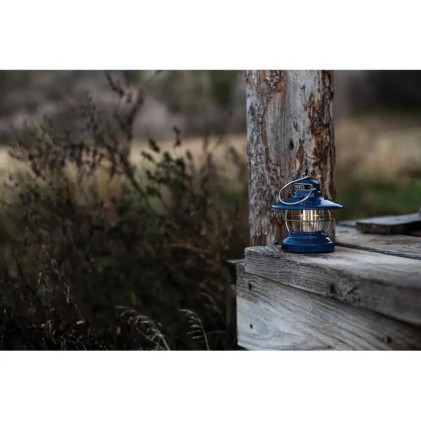 Barebones Living Edison Mini Lantern Water Resistant Vintage Cage With Dual Brightness For Outdoor Enthusiasts by Barebones Living