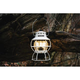 Barebones Living Railroad Lantern Vintage White Water Resistant Steel With Replaceable Glass Globe Outdoor Lighting by Barebones Living