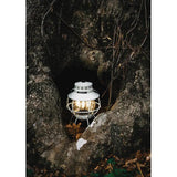 Barebones Living Railroad Lantern Vintage White Water Resistant Steel With Replaceable Glass Globe Outdoor Lighting by Barebones Living