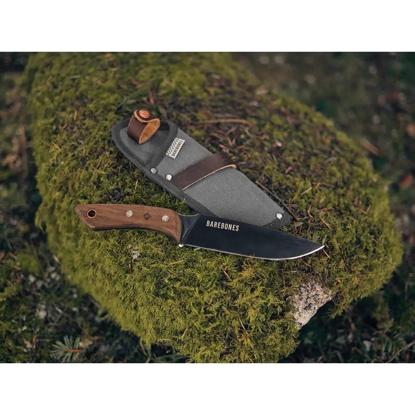Barebones Woodsman No 6 Field Knife Barebones Living Full Tang SK5 Carbon Blade Walnut Handle Survival Outdoors by Barebones Living