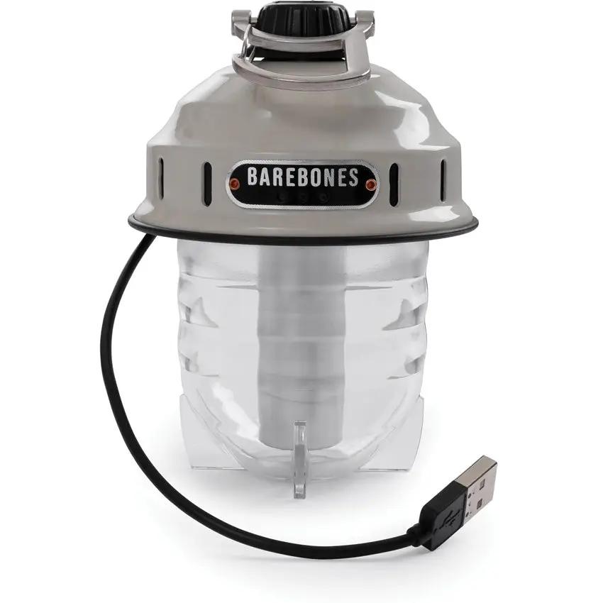 Barebones Living Beacon Hanging Lantern White Water Resistant Rechargeable LED With 3W Cree For Outdoor Enthusiasts by Barebones Living