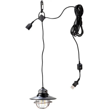 Barebones Living Edison Pendant Light Bronze USB Powered Weather Resistant Carabiner Outdoor by Barebones Living