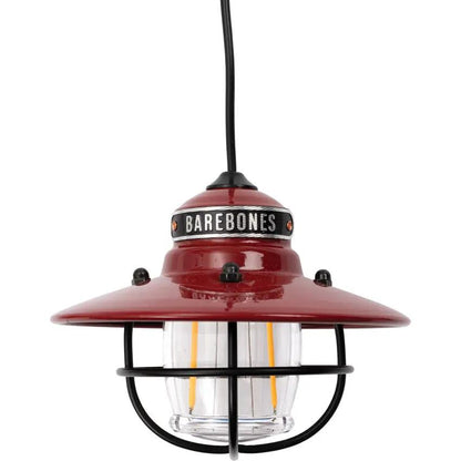 Barebones Edison Style String Lights Red Outdoor Patio Decor Rust Resistant Weatherproof With Carabiner by Barebones Living