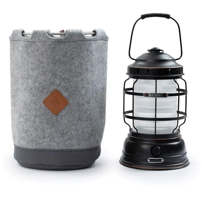 Barebones Living Felt Lantern Storage Bag for Railroad and Forest Lanterns Drawstring Closure 7x7x11 Outdoors by Barebones Living