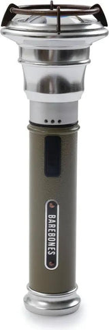 Barebones Living Vintage Flashlight Rechargeable Water Resistant Dual Mode LED Telescoping Focus For Outdoors by Barebones Living