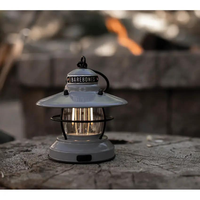Barebones Living Edison Mini Lantern Outdoor Camping Enthusiasts Dual Brightness USB Powered Water Resistant by Barebones Living