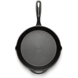 Barebones Living Durable Cast Iron Skillet 12 Inch with Heat Dispersing Ergonomic Handle Dual Pour Spouts for Home Cooks by Barebones Living