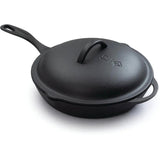 Barebones Living Cast Iron Skillet Lid 12 Inch Durable Iron Steel Design Lightweight Fits 12 Inch Pans For Home Cooks by Barebones Living