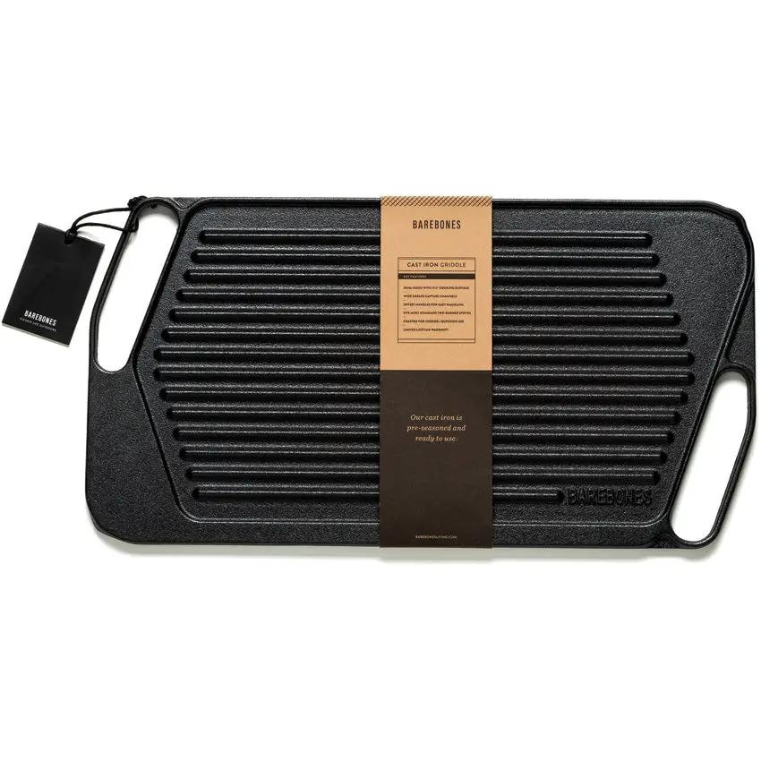 Barebones Living Cast Iron Griddle CKW313 Durable Reversible Grill And Flat Surface For Campers And Outdoor Cooks by Barebones Living