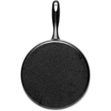 Barebones Living Cast Iron Flat Pan 12 Inch Preseasoned With Sunflower Oil For Home Cooks Indoor Outdoor Cooking Comfort Grip by Barebones Living
