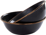 Barebones Living Enamel Bowl Set Charcoal CKW-340 by Barebones Living
