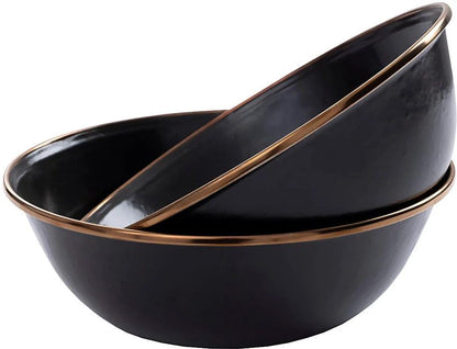 Barebones Living Enamel Bowl Set Charcoal CKW-340 by Barebones Living