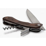 Barebones Living CKW363 Folding Picnic Knife Multi Tool With Bottle Opener Corkscrew Walnut Handle Large Blade Outdoors by Barebones Living
