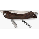 Barebones Living CKW363 Folding Picnic Knife Multi Tool With Bottle Opener Corkscrew Walnut Handle Large Blade Outdoors by Barebones Living